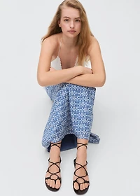 Leather straps sandals