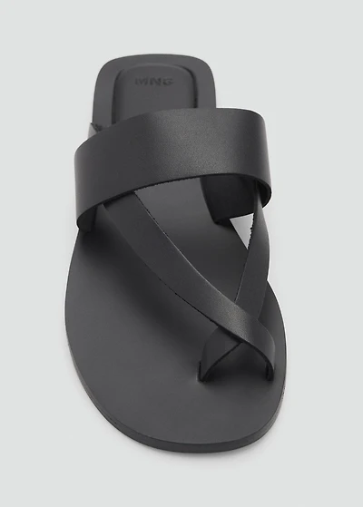 Leather straps sandals