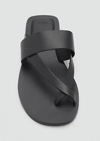 Leather straps sandals