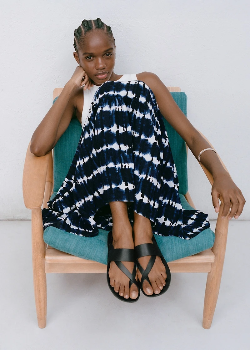 Leather straps sandals