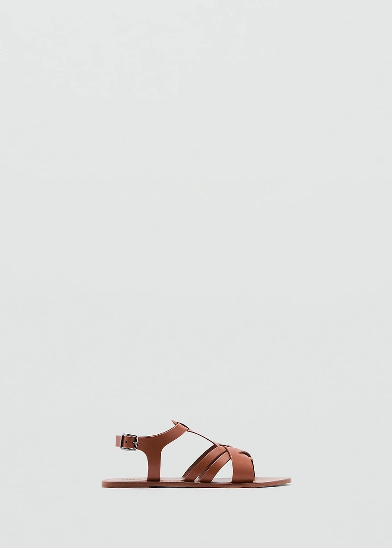 Leather straps sandals
