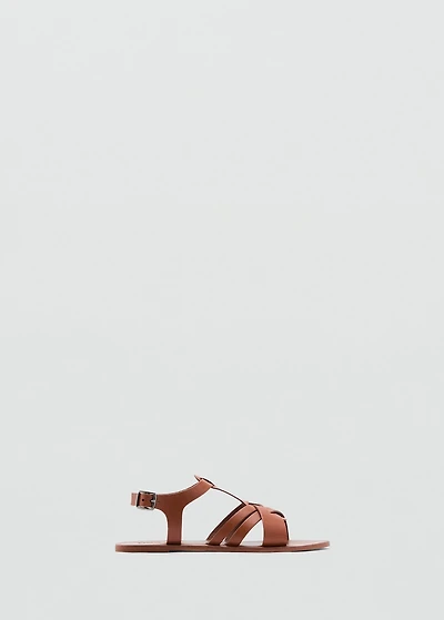 Leather straps sandals