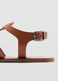 Leather straps sandals