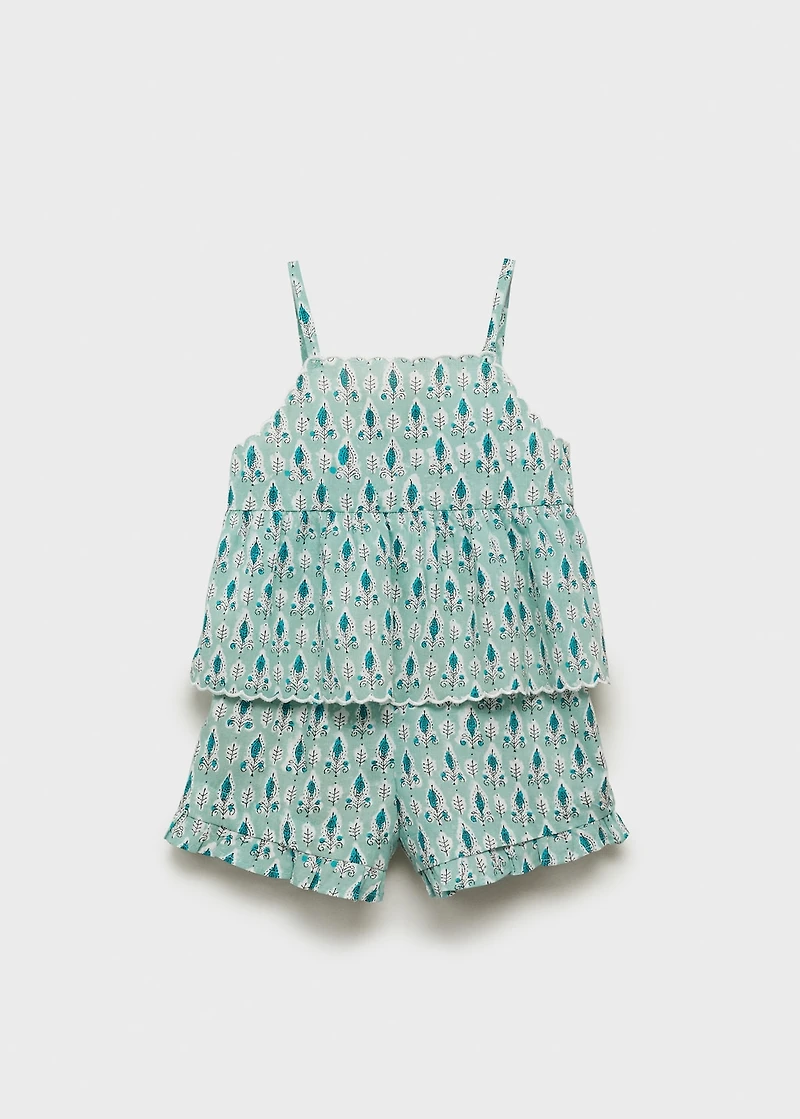Printed short pyjamas