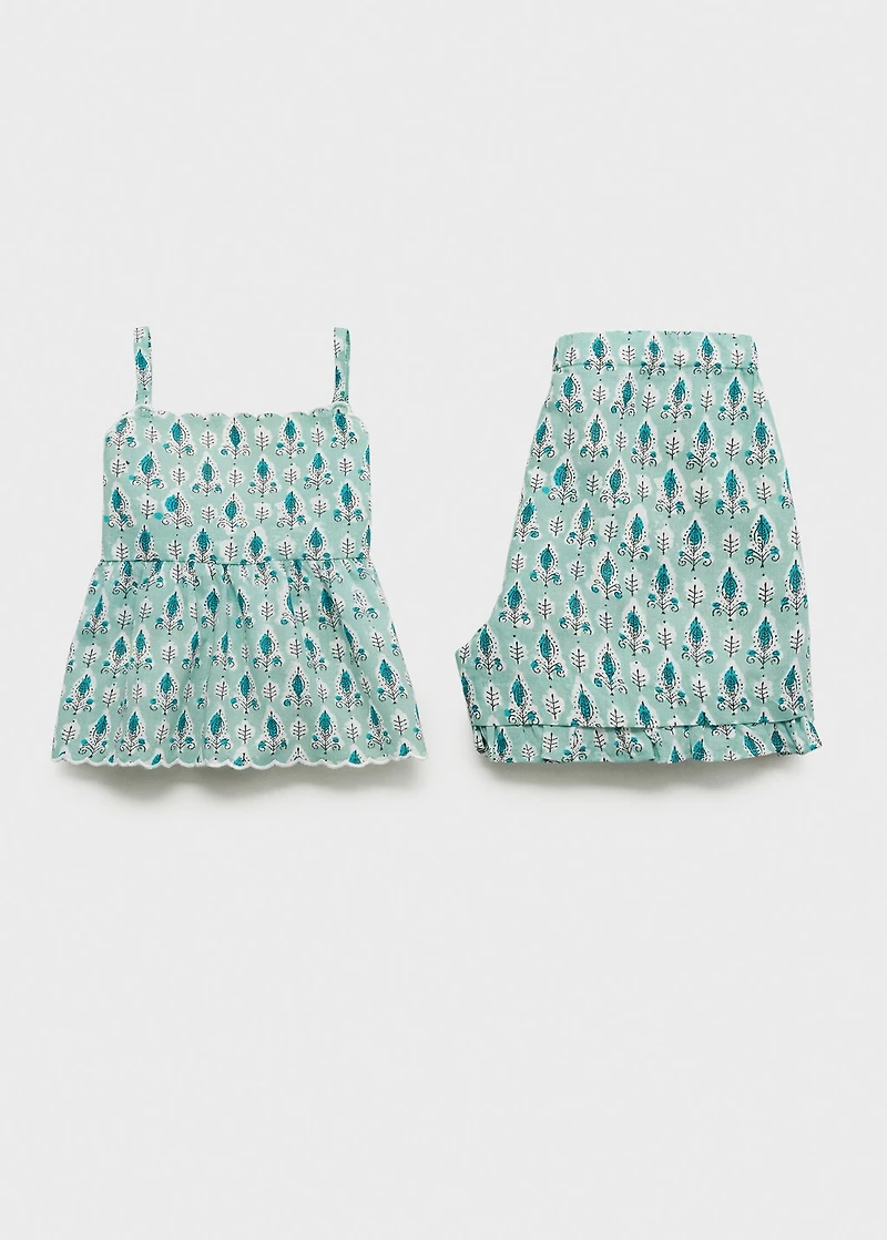 Printed short pyjamas