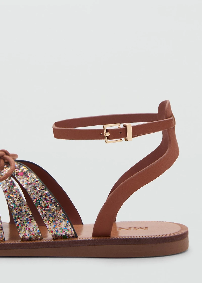 Strap cord sandals