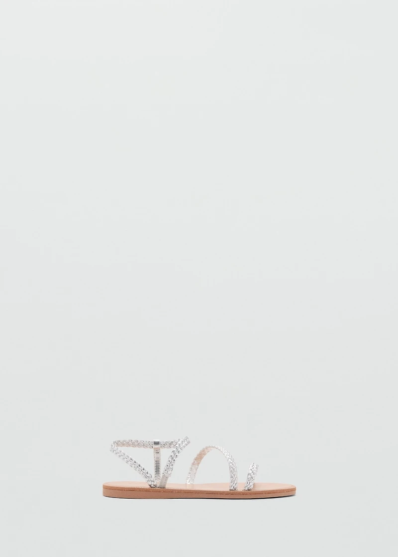 Braided straps sandals