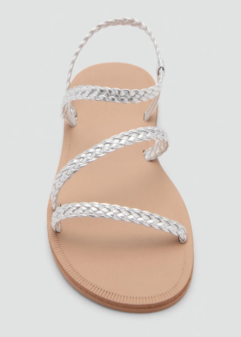 Braided straps sandals