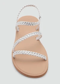Braided straps sandals