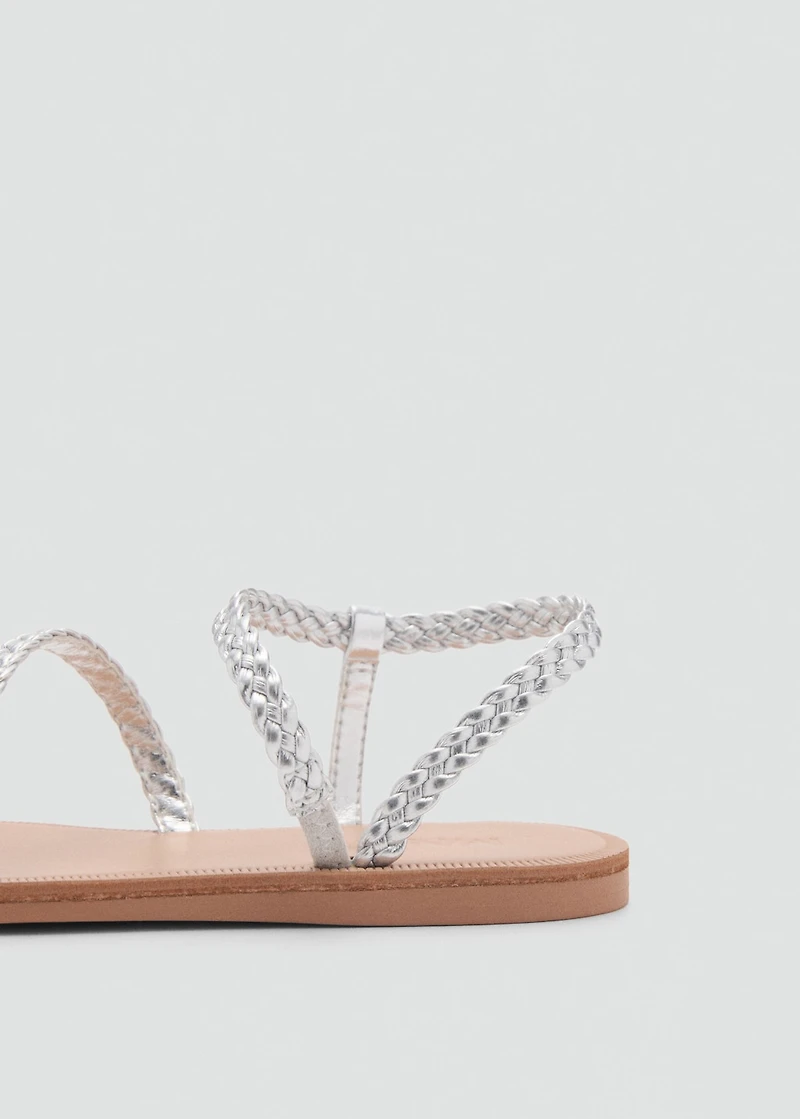 Braided straps sandals