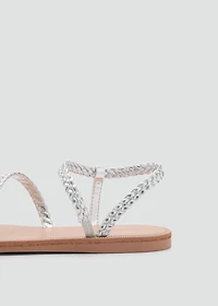 Braided straps sandals