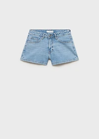 Studded low-waist shorts