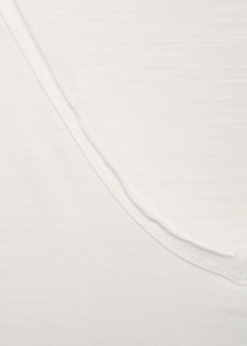 V-neck cotton T-shirt