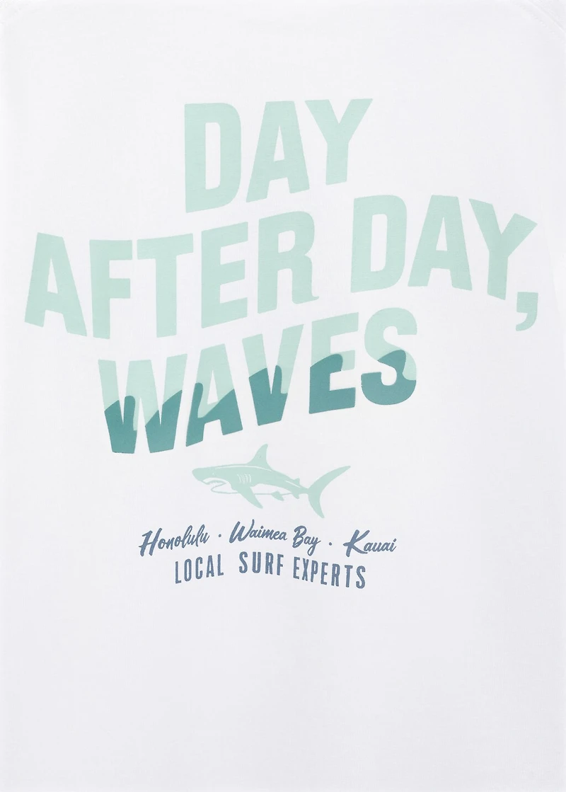 Printed cotton-blend T-shirt