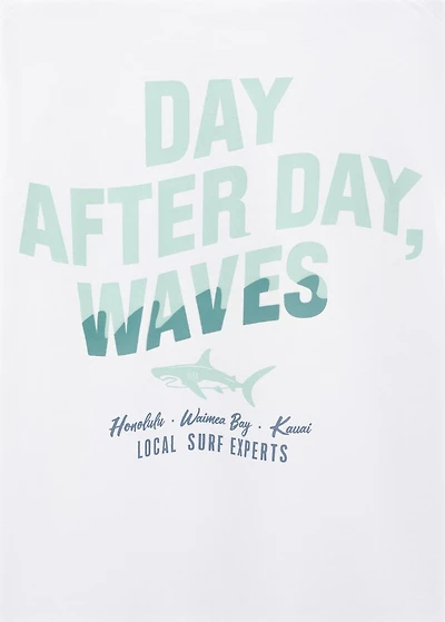 Printed cotton-blend T-shirt