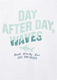 Printed cotton-blend T-shirt