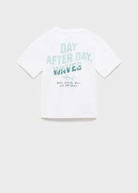 Printed cotton-blend T-shirt