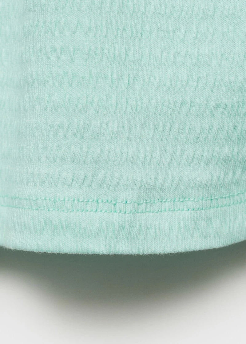 Ruffled strap t-shirt