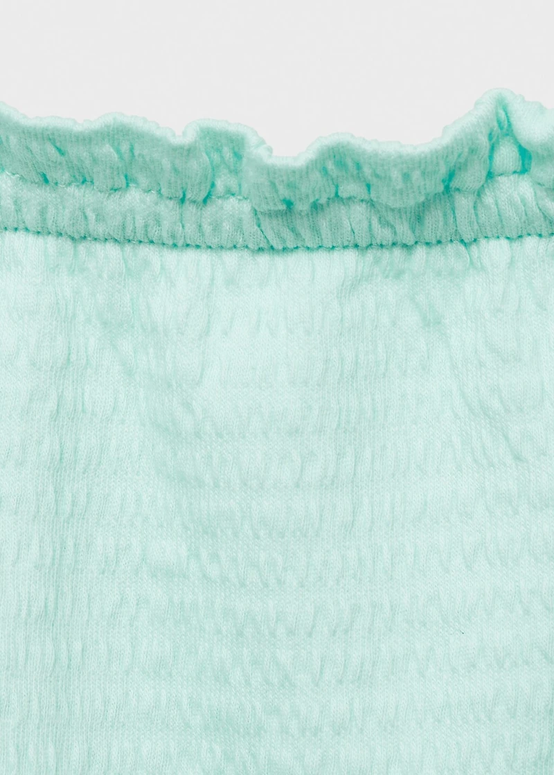 Ruffled strap t-shirt