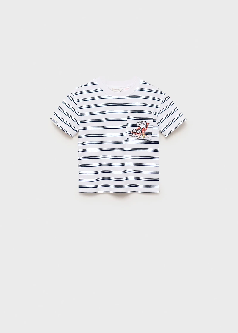 Snoopy striped t-shirt