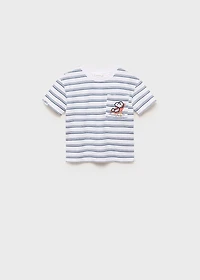 Snoopy striped t-shirt