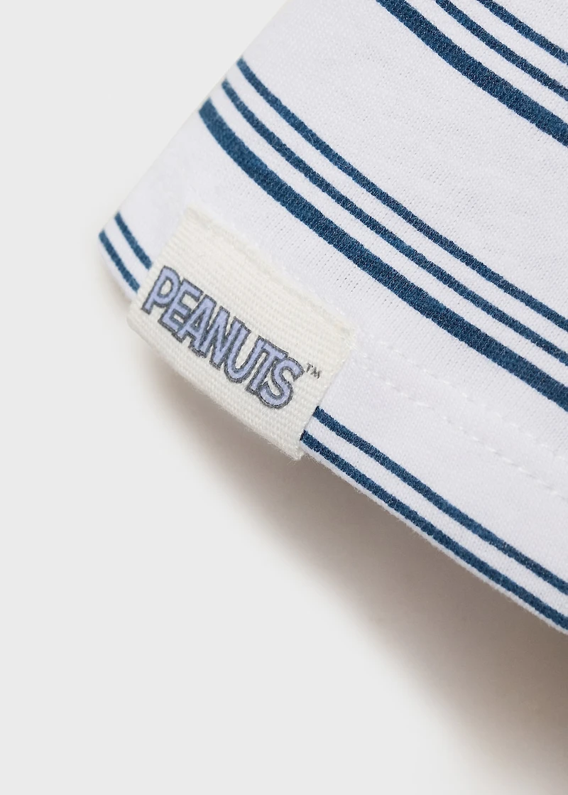 Snoopy striped t-shirt