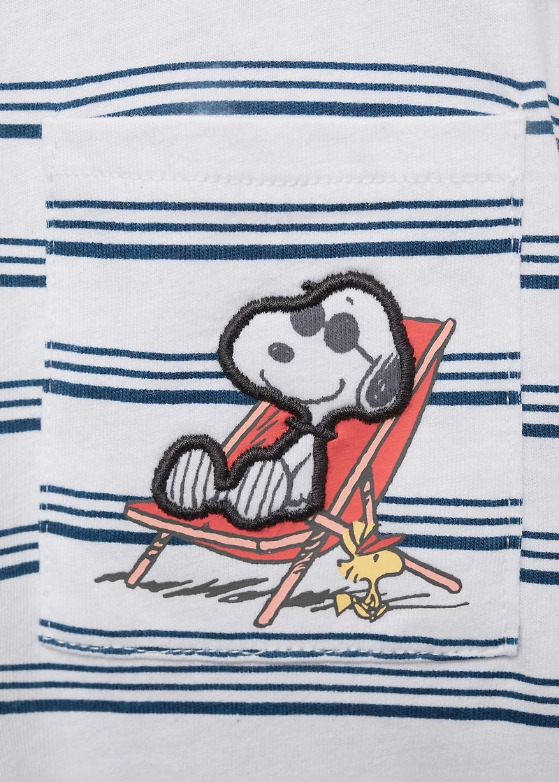 Snoopy striped t-shirt