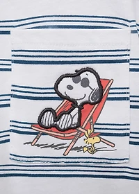 Snoopy striped t-shirt