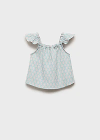 Ruffles printed blouse