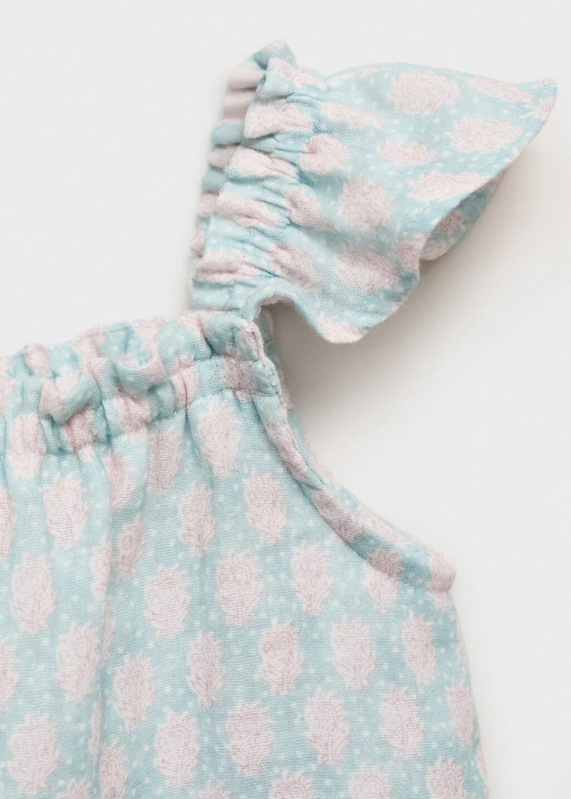 Ruffles printed blouse