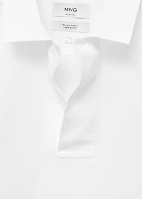 Lyocell linen regular-fit polo shirt