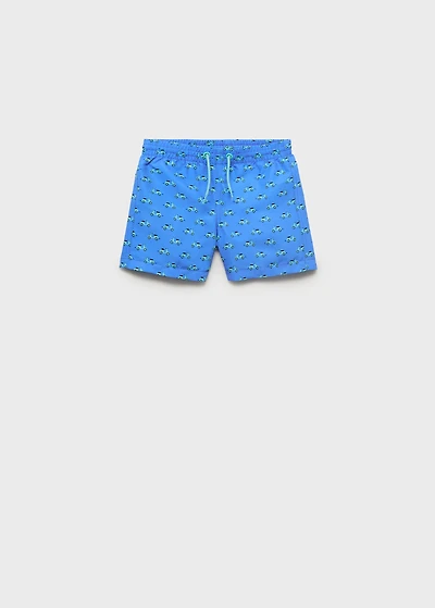 Printed swimming trunks
