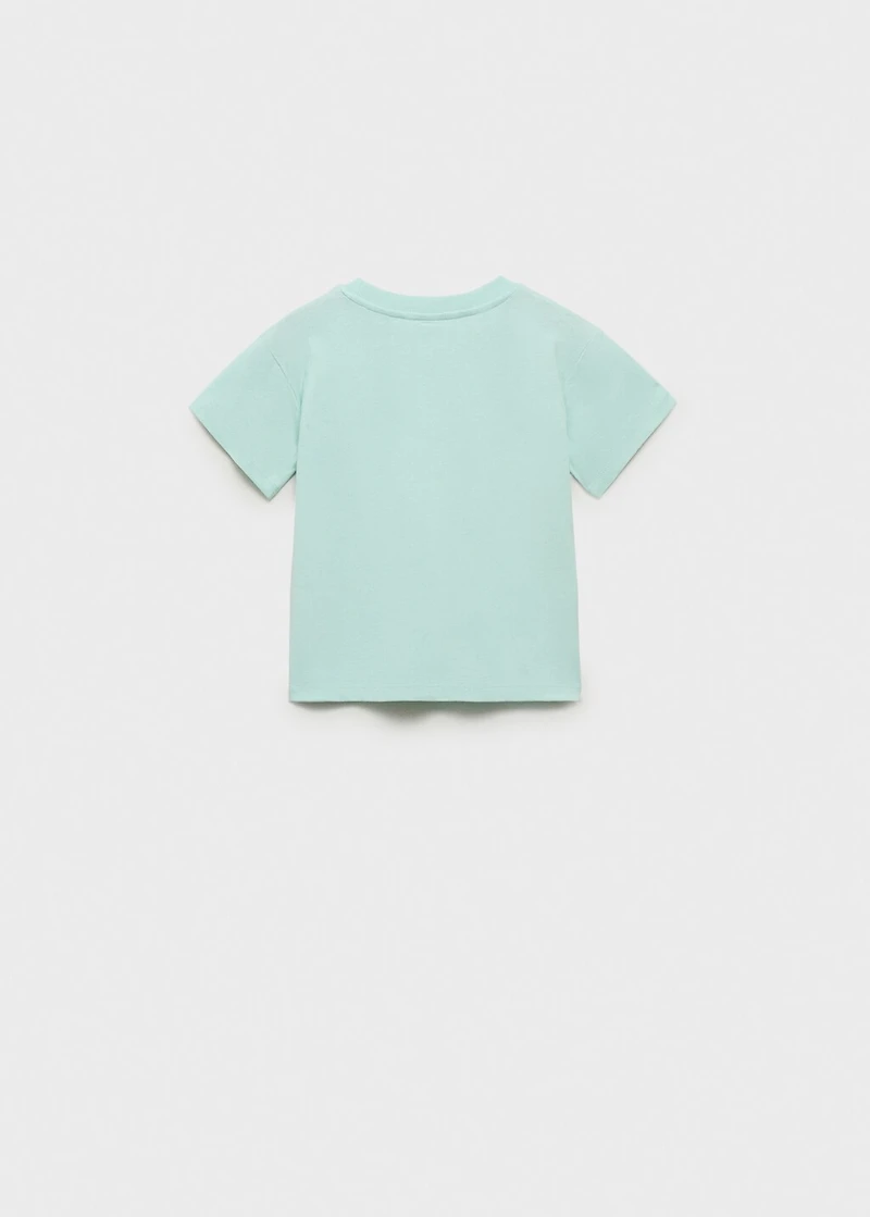 Chest-pocket printed T-shirt