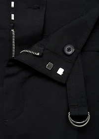 Wide leg pants with belt