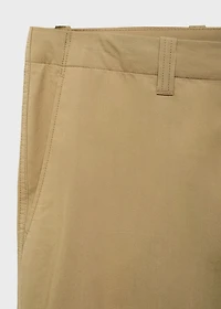 100% straight-fit cotton pants