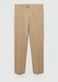 Regular-fit cotton pants