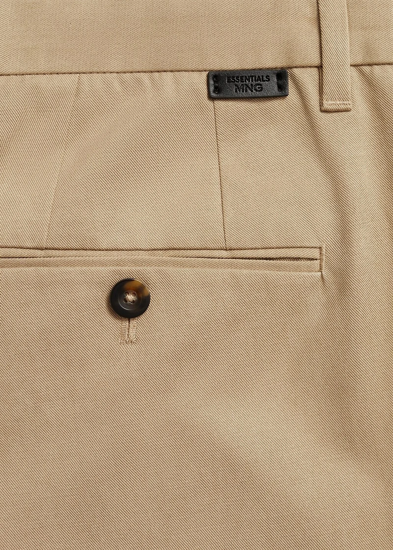 Regular-fit cotton pants
