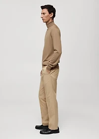Regular-fit cotton pants