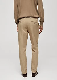 Regular-fit cotton pants