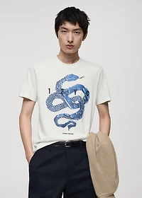 100% cotton t-shirt with graphic print on the front