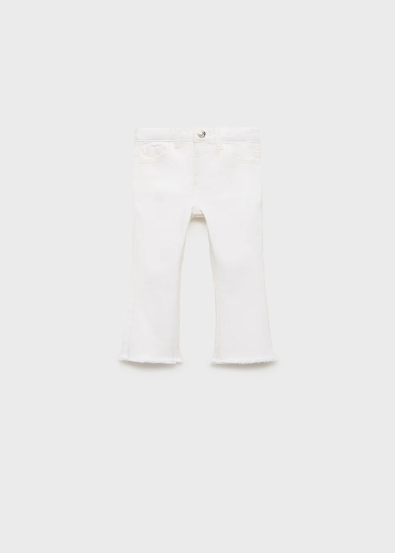 Frayed low-rise skinny jeans