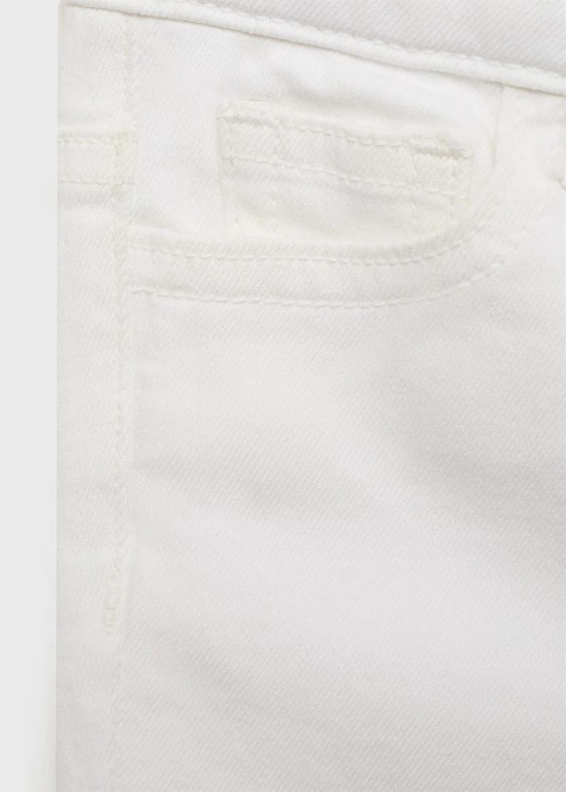 Frayed low-rise skinny jeans