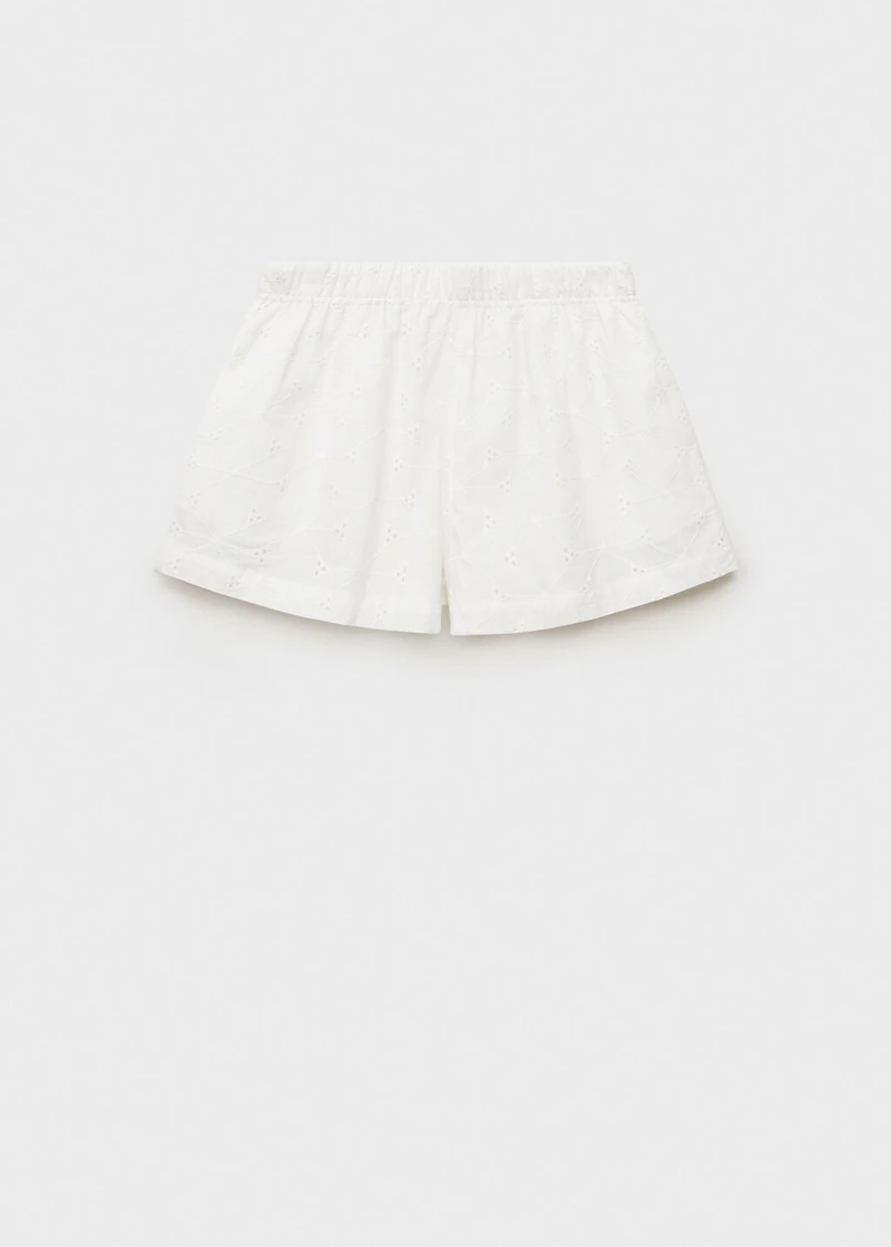 Elastic waist shorts