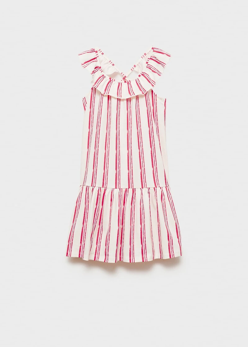 Striped cotton dress