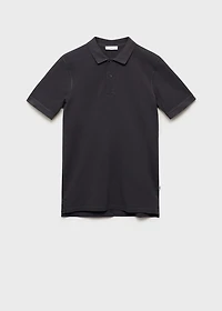 Cotton piqué polo shirt