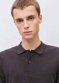 Cotton piqué polo shirt