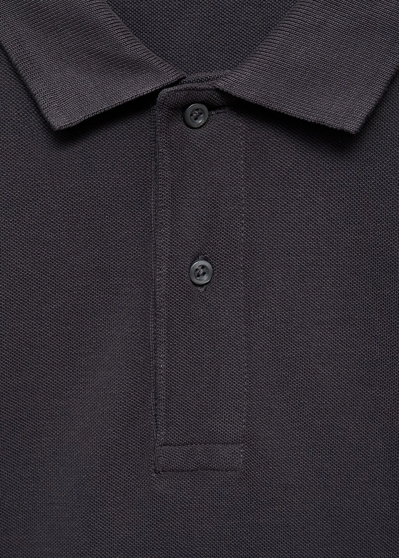 Cotton piqué polo shirt