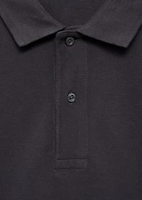Cotton piqué polo shirt