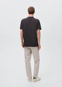 Cotton piqué polo shirt