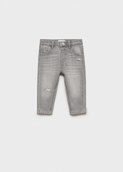 Ripped details skinny-fit jeans